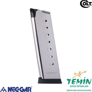 MEC-GAR Colt 45 Inox Beyaz Tabanca Şarjörü