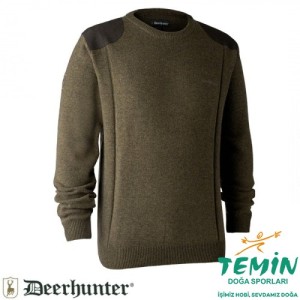DEERHUNTER Sheffield Knit Yeşil Kazak 2XL