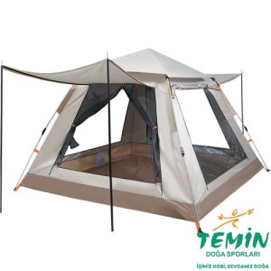 S. DFT 3 Kişilik Otomatik Çadır 2x2x1,35 m - Bej