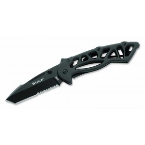 Buck 870 Bones Siyah Oksit Testere Ağızlı Çakı