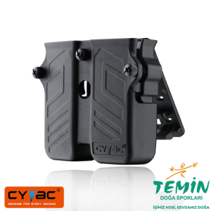 CYTAC Universal Double M-pouch Çiftli Şarjör Kılıfı 