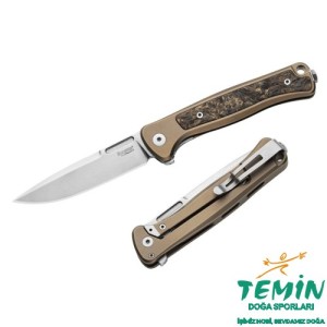 Lionsteel Emmet EM01 BR Stonewashed MagnaCut Bronze Titanium Gold Carbon Fiber Çakı