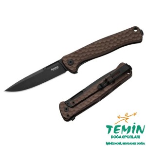 Lionsteel Emmet EM01A EB Old Black Blade MagnaCut Earth Aluminium Hammertone Çakı