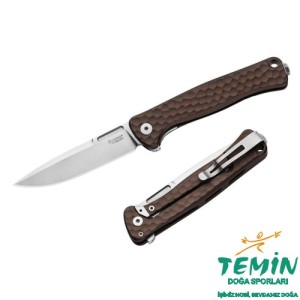Lionsteel Emmet EM01A ES Stone Washed Blade MagnaCut Aluminium Hammertone Çakı