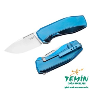 Lionsteel N.ONE N1 BL Frame Lock MagnaCut Blue Titanium Çakı