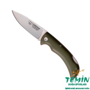 Cudeman 345-GVF Athenea Green G10 Saplı Deri Kılıflı Çakı