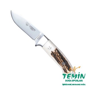 Cudeman 254-C Akeley Deer Antler Geyik Boynuzu Saplı Deri Kılıflı Bıçak