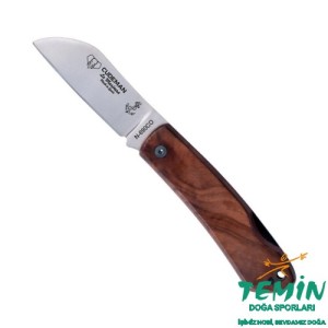 Cudeman 386-GF La Marinera Polished Waltun Ceviz Saplı Deri Kılıflı Çakı