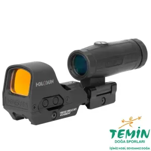 Holosun HS510C Open Reflex Red Dot ve HM3X 3X Büyüteç Seti