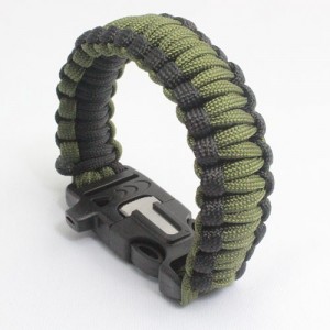 Paraşüt İpi Bileklik (Yeşil-Siyah)