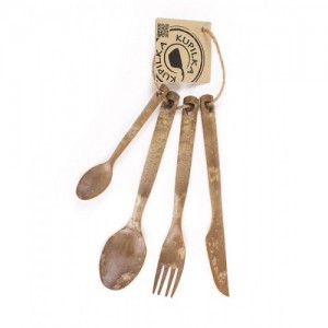 Kupilka Cutlery Kaşık Çatal Bıçak Seti Kahverengi