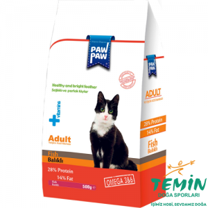 Pawpaw Balıklı Yetişkin Kedi Maması 500 Gram