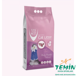 VanCat W225 Bebek Pudrası Kokulu Kedi Kumu 5 kg