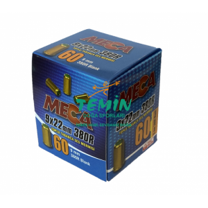 Meca 9mm Uzun Toplu Tabanca Ses Mermisi (60 Adet)